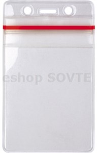 Transparentná visačka z mäkčeného PVC ID0016